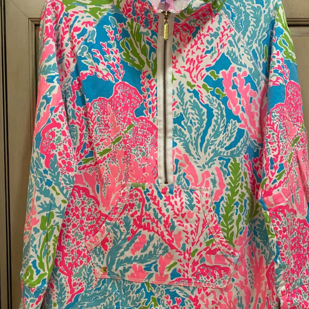 Lilly Pulitzer Skipper Popover in Let’s Cha Cha (RARE) Size Large
